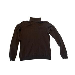 Ralph Lauren stretchy thin brown turtleneck sweater 🖤